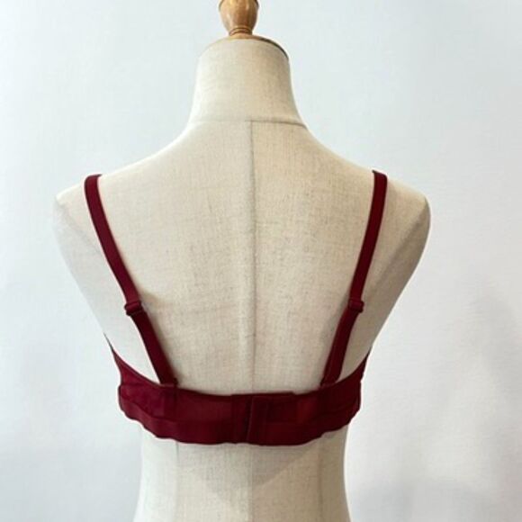 Parade Red Dream Fit Scoop Bralette Bra Wireless Unpadded Large Recycled Nylon - Picture 3 of 6